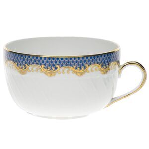 Herend Fish Scale Canton Cup Light Blue - NEW $290